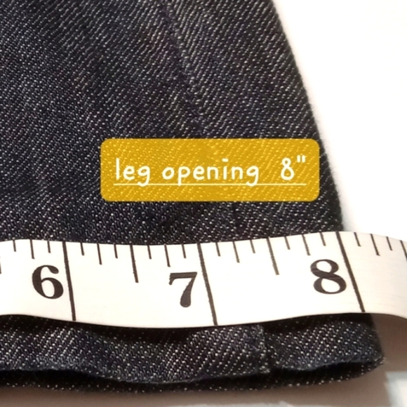 Tex Max Azria Jean 90’s Western Cotton Straight Mid Rise Mid Black W28 Fit 32x32 - Picture 13 of 13
